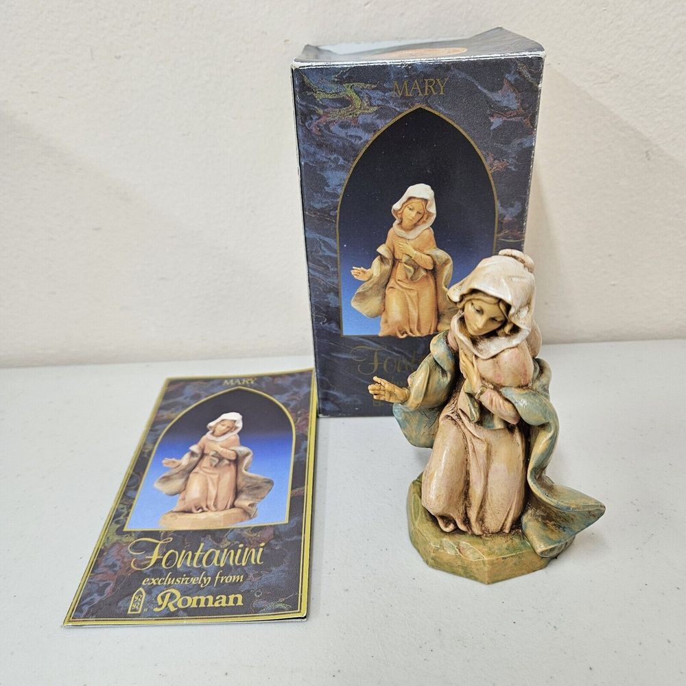 Vintage Fontanini‎ Heirloom Nativity 5" Collection Mary 72512 Roman Italy 1992